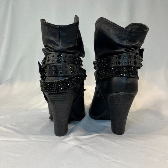 Not Rated Rhinestone Cowboy Ankle Boots | Women’s 8 - Picture 3 of 4